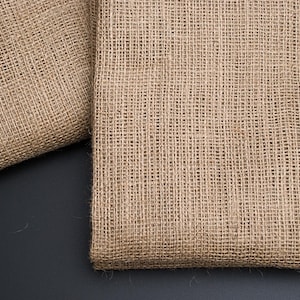Jute fabric by the yard, Natural sackcloth, Organic jute sheet, Burlap fabric, Jute material for home decor, Bags / Sold by half yard image 4