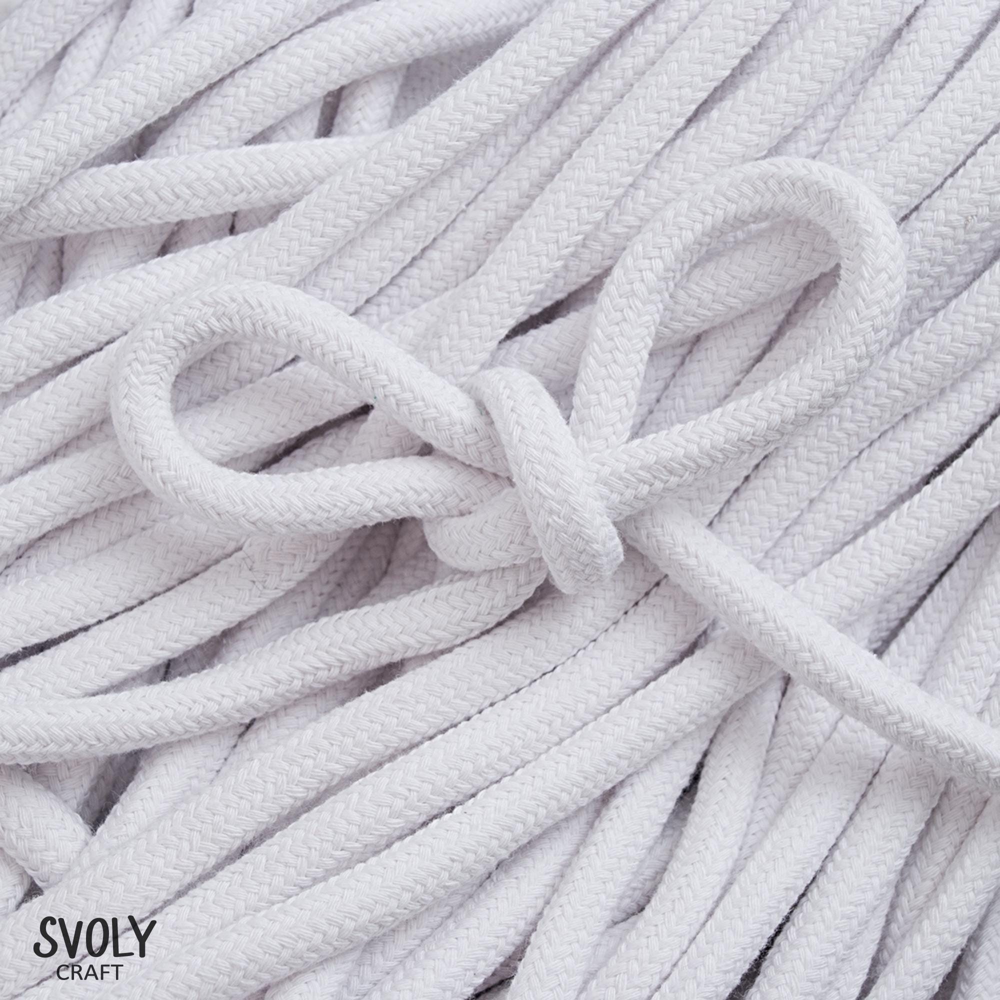 Corda In Cotone Naturale 100% – Diametro 2,5 Cm, Lunghezza 30,5 M, Intrecciata Resistente Per Artigianato, Tiro Alla Fune, Amaca