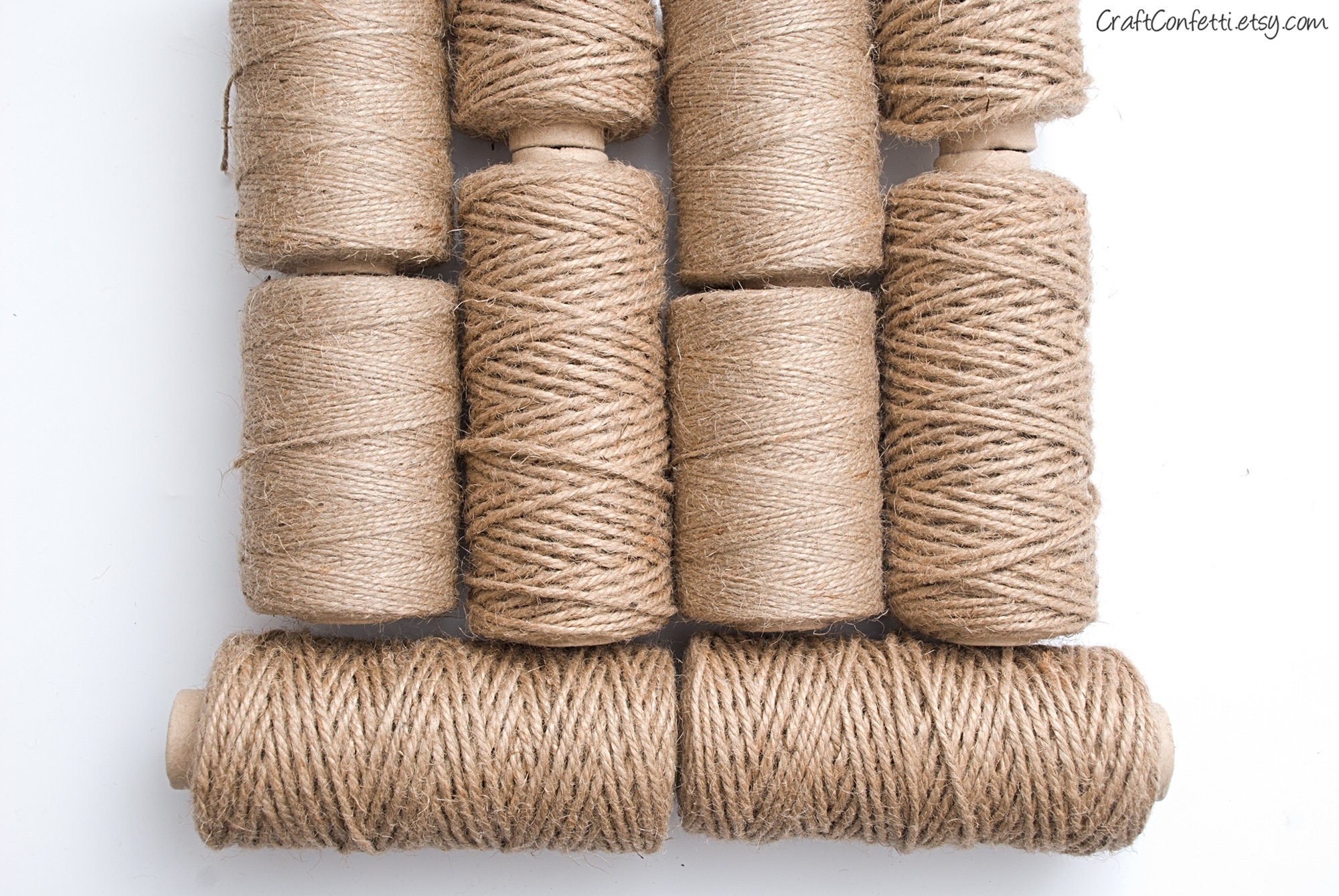 OfficeTree Ficelle De Jute 2mm - 500m Pour Bricolage, Jardinage, Emballage Cadeaux