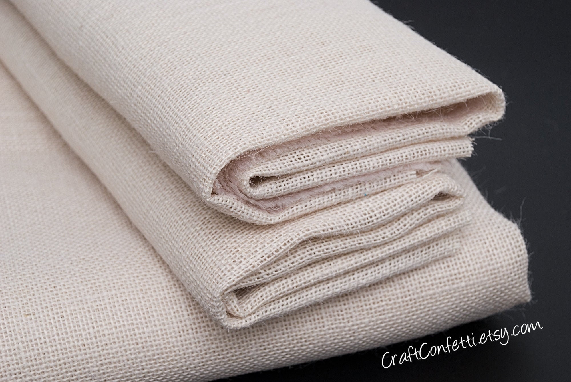 white jute cloth