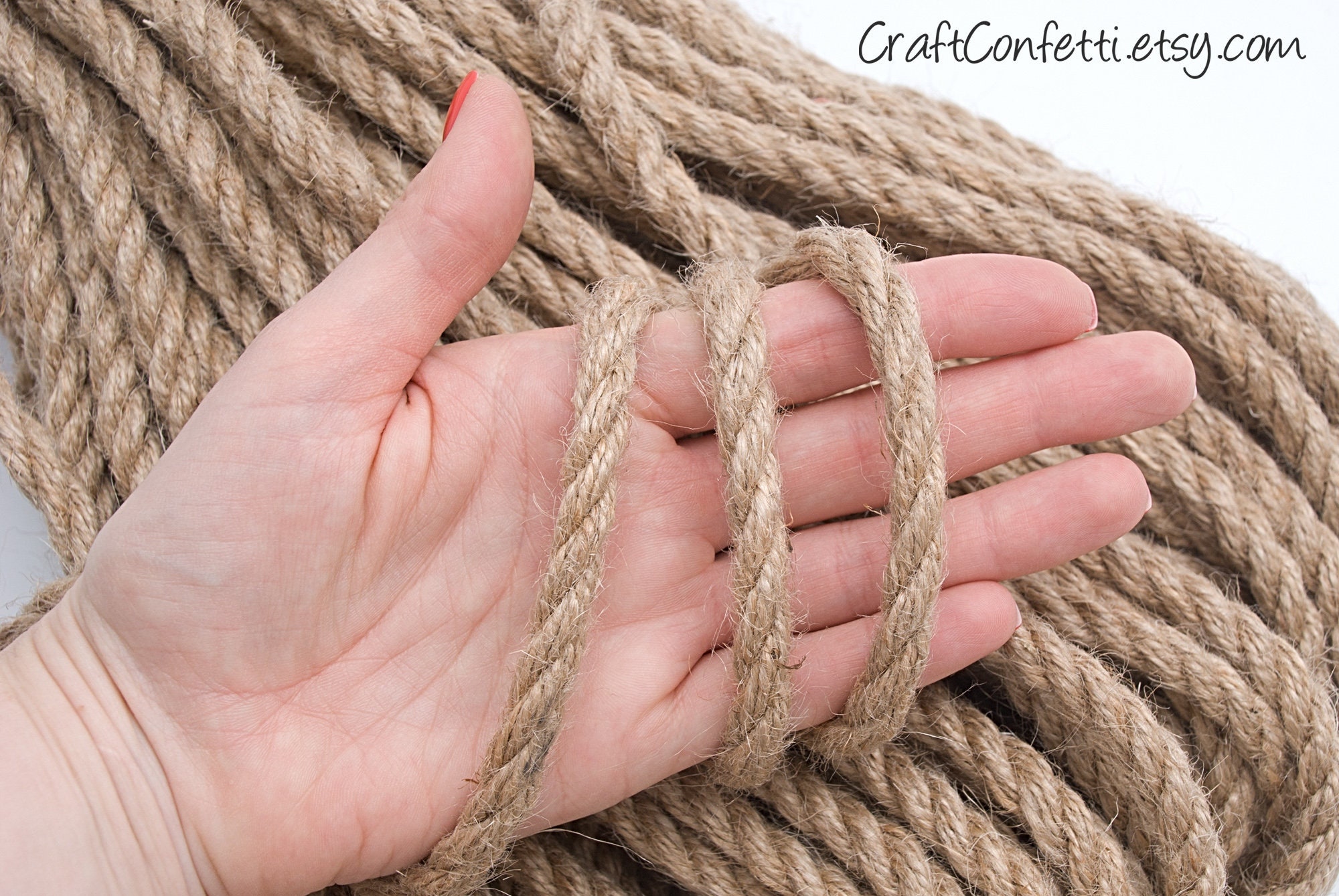 8mm Jute Rope 30ft Natural Jute Cord Plain Twine Craft Etsy