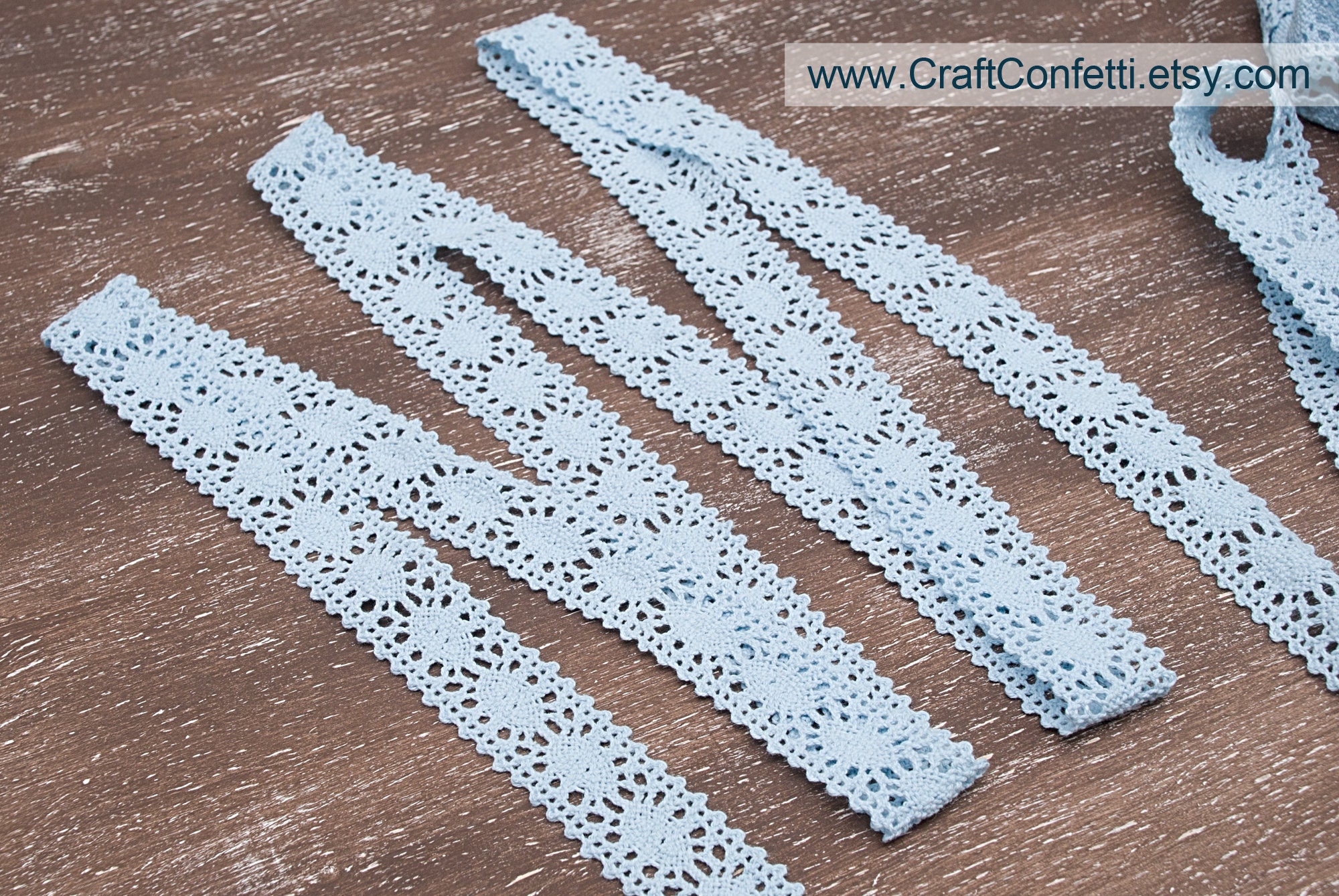 Nastro Pizzo Bianco Cotone - 27,4 Metri Per Decorazioni Matrimoni E