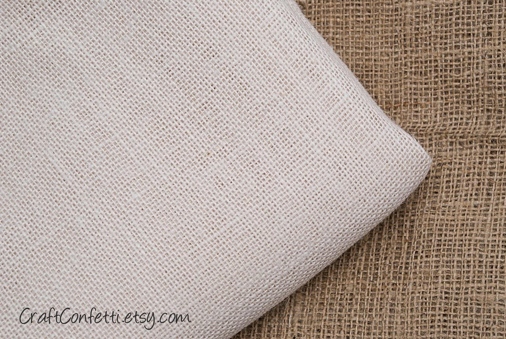 Tela de yute blanco cortado a medida, Saco natural, Sábana de yute  orgánico, Hessian, Material de tela Burlap para decoración del hogar,  Bolsas / 1/2 yarda -  México