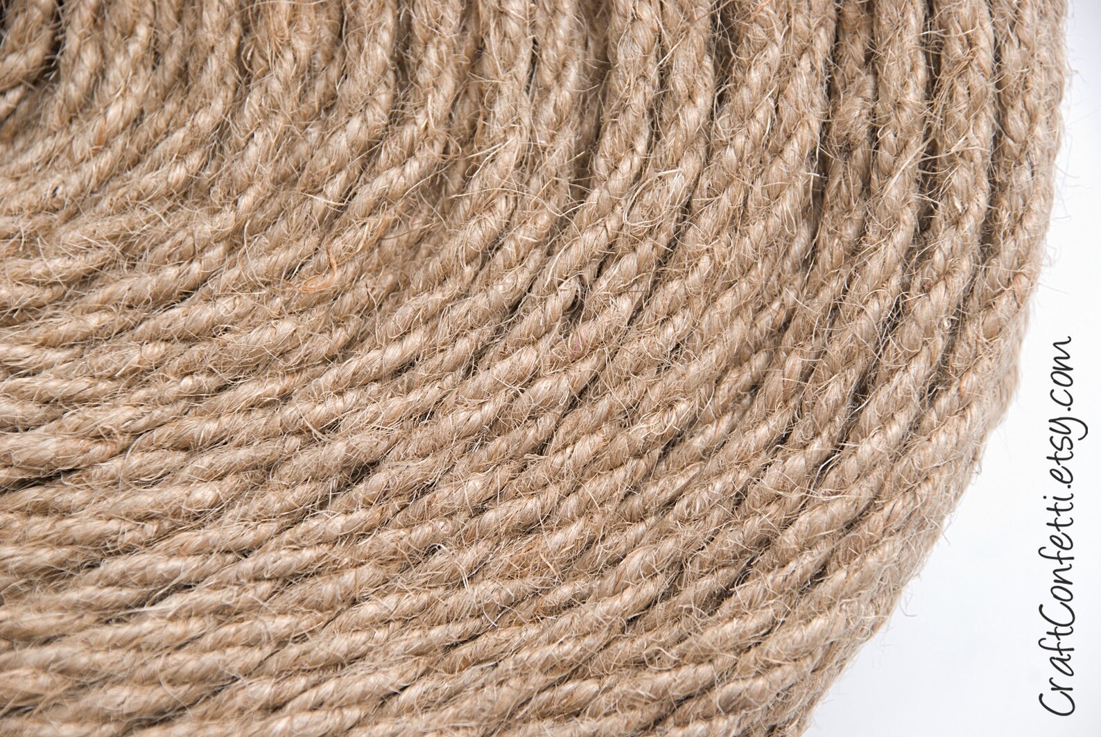 Jute Twisted Cord 4mm. Natural Jute Cord. Raw Jute Rope. Etsy
