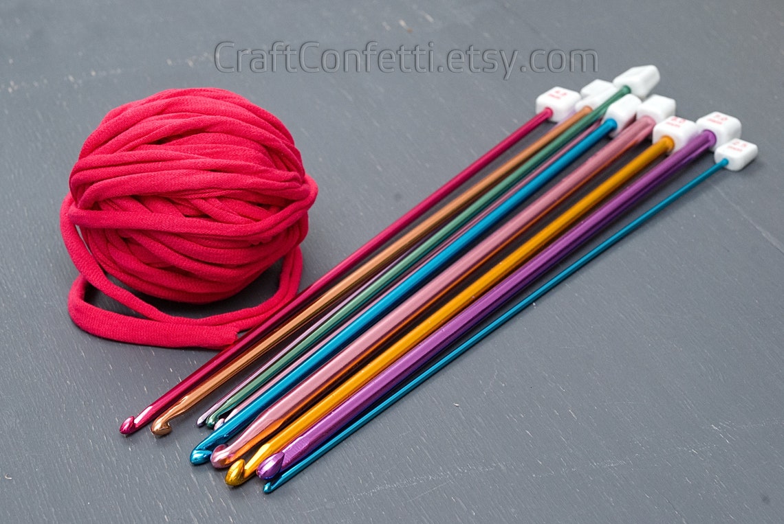 Tunisian/Afghan hook Set of 11 crochet hooks from 2 mm to 8 Etsy