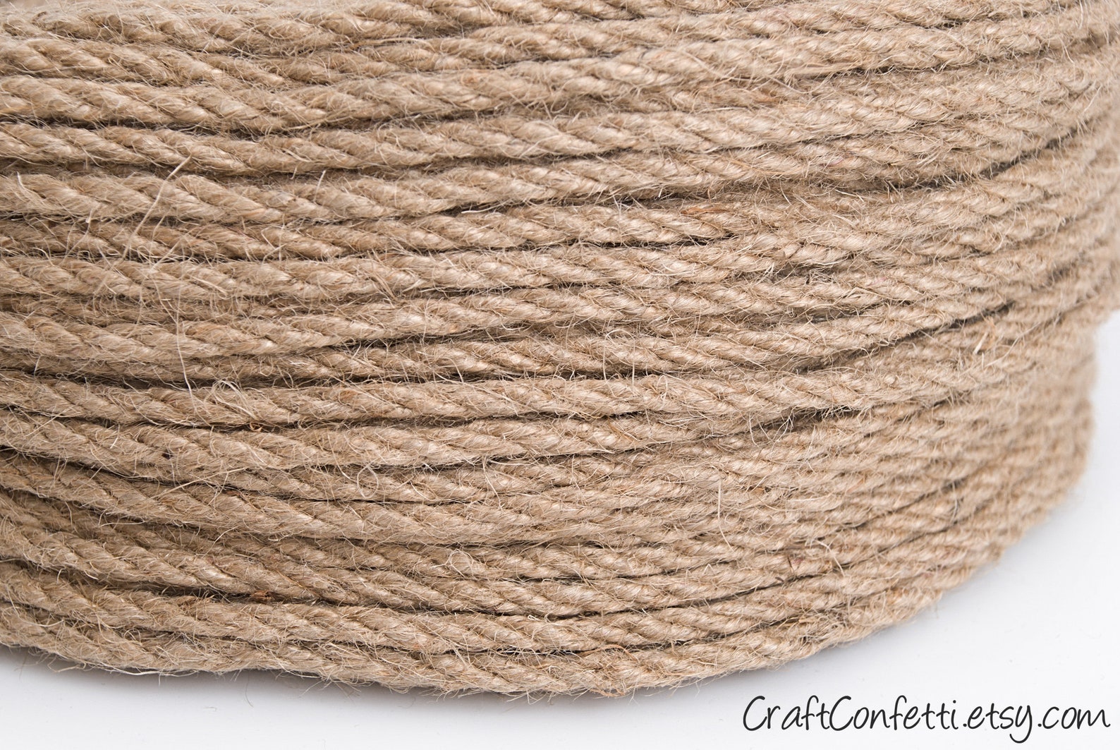 Jute Twisted Cord 4mm. Natural Jute Cord. Raw Jute Rope. Etsy