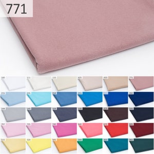 Old rose cotton jersey knit fabric by the Half yard. Fabric for clothing sewing, Summer Dress. / Tube 2*1 yds, weight 150 gsm / 771