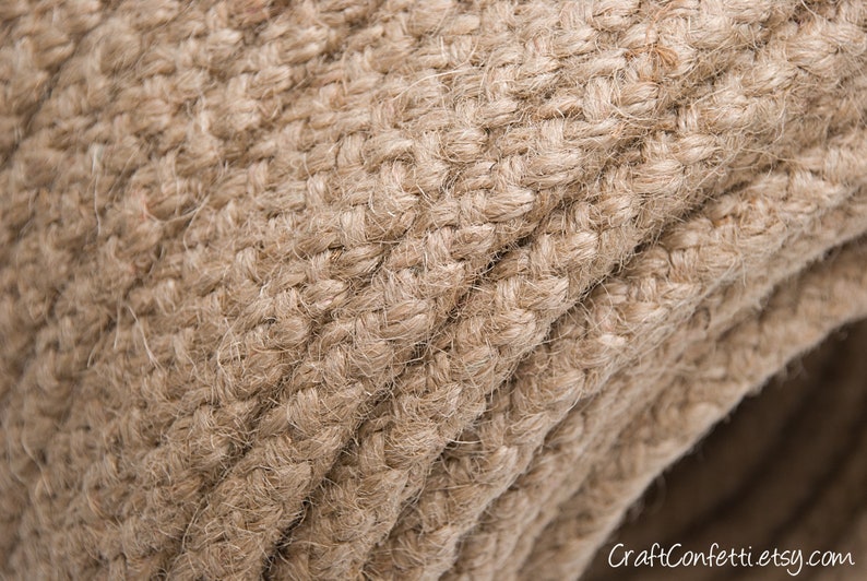 10mm Braided Jute Rope Burlap Jute Rope Natural Jute Rope Etsy