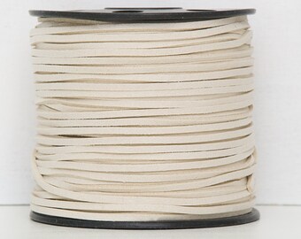 Beige faux suede cord 3mm Jewelry supplies Jewelry cord Nude suede rope Suede thread Craft project Vegan suede cord/ 5 meters