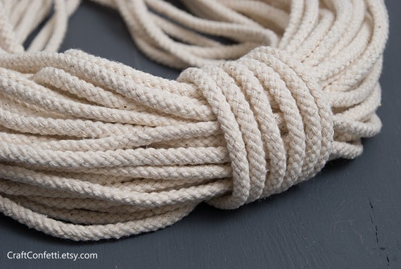 Corda Intrecciata 100% Cotone 8 Mm - 100 Mt Corda In Cotone - Foto 11