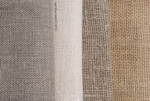 Raw Linen fabric by the yard, Flax linen sheet, Sheer Fabric, Natural  sackcloth, Burlap fabric, Home decor / 1/2 Yard -  日本