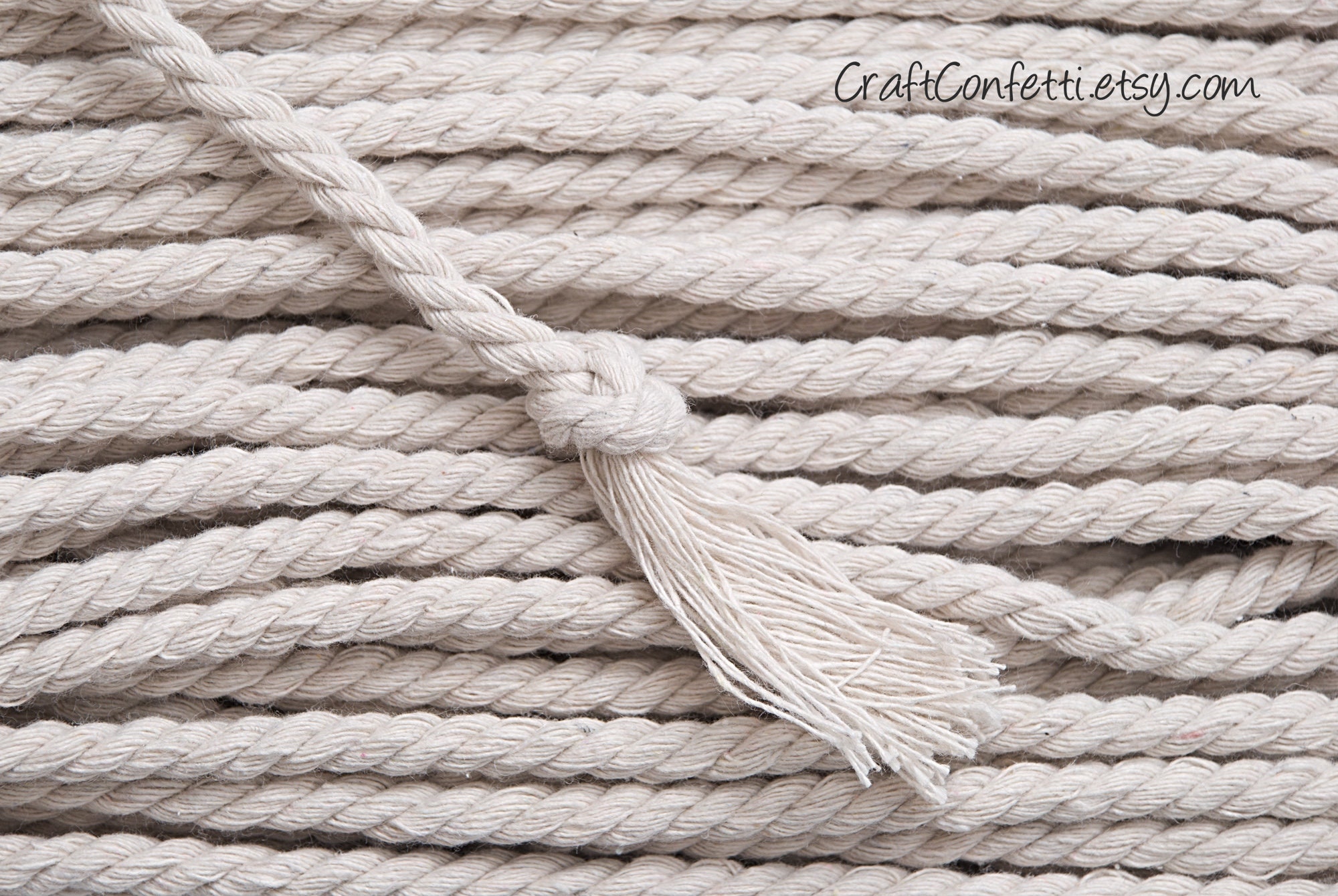 Jukway Corda in Cotone Naturale 3mm, Corda Intrecciata Rotonda 20m/65piedi con Anima, Filo macramè Multifunzione per Cucire, Impacchettare, Decorazioni Fai -da-Te, Artigianato - Bianco Grezzo (20M