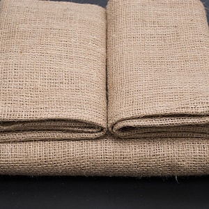 Jute fabric by the yard, Natural sackcloth, Organic jute sheet, Burlap fabric, Jute material for home decor, Bags / Sold by half yard image 7