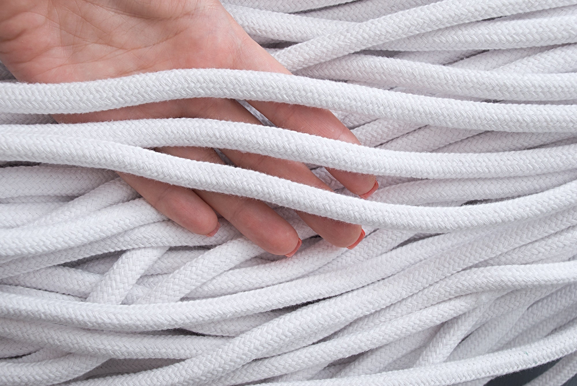 Cuerda de algodón gruesa de 10 mm30 pies, Cuerda trenzada
