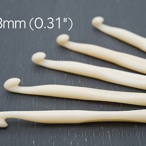 8 mm Häkelnadel Gehäkelte Acrylnadel Werkzeuge Zubehör Kunststoff Häkelnadel Große Häkelnadel Große Häkelnadeln für sperriges T-Shirt-Garn