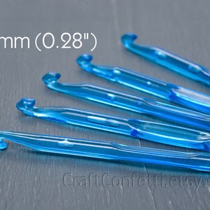 8mm Crochet Hook Crochet Acrylic Hook Tools Supplies Plastic Crochet