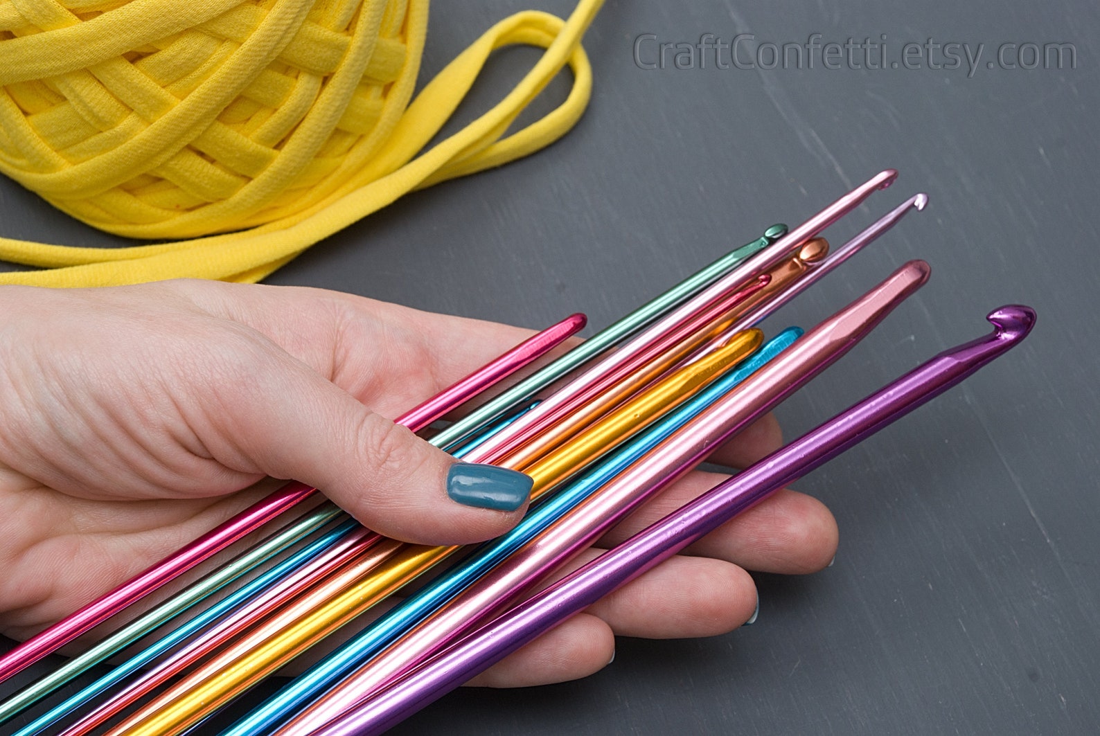 Tunisian/Afghan hook Set of 11 crochet hooks from 2 mm to 8 Etsy