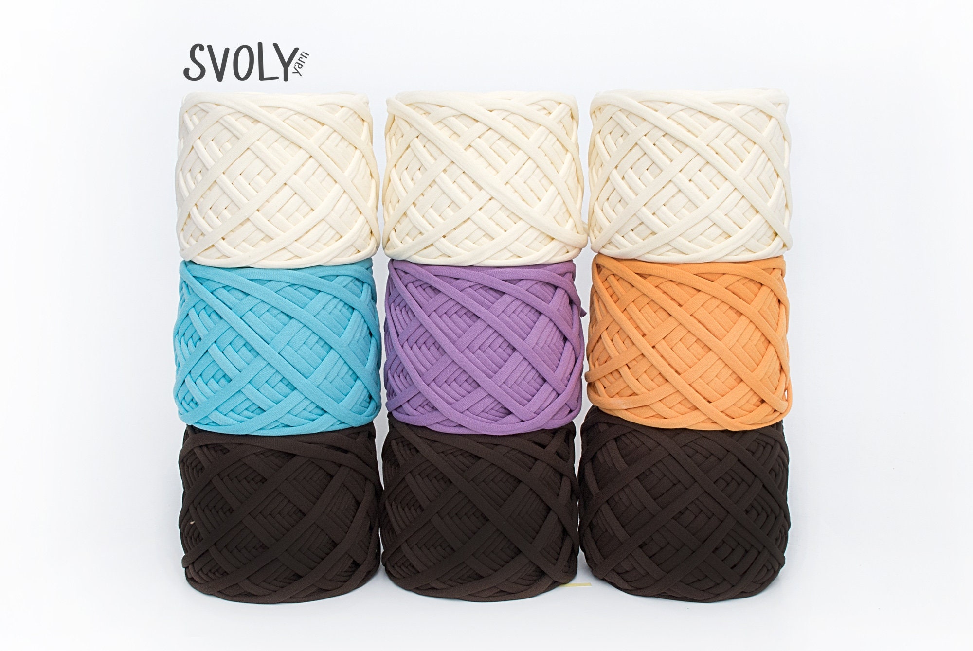 Orange Tshirt Yarn 10mtrs, Chunky Cotton Yarn, Fabric Crochet Yarn, Thick  Yarn for Bag or Jewelry, Interior Decor / 540PE / 10m 11yd 
