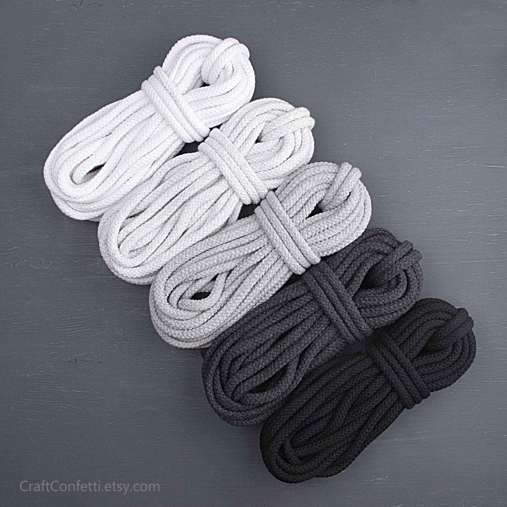 LEREATI Thick Macrame Cord 8mm X 32.8 Feet Macrame Rope Yarn