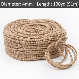 2mm Natural Jute Twine Rope Cord, Non-polished Gift Wrap, Packaging,  Eco-friendly Hemp Yarn 100 G 55 Yards -  Sweden