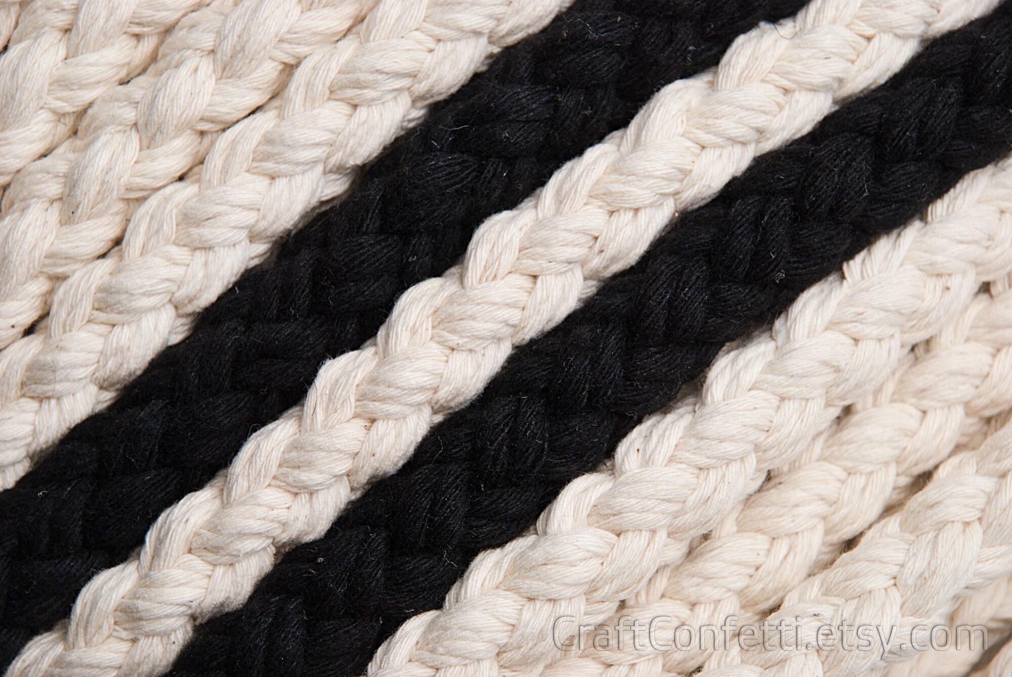 13mm Black decorative braided rope 30ft Thick rope Handle Etsy