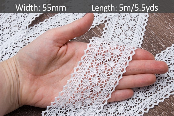 Natural 25 Metres × 10mm French Cotton Braid Lace Trim