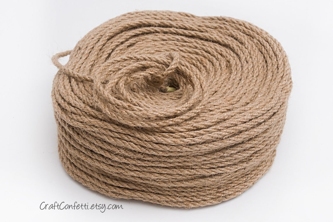 4mm Jute Twisted Cord 100yds Wholesale Jute Cord Raw Jute Etsy