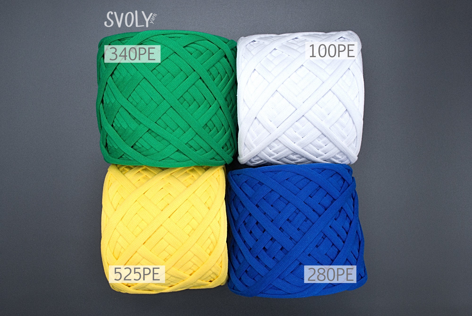 Sunny yellow Tshirt yarn Crochet fabric yarn Cotton textile Etsy