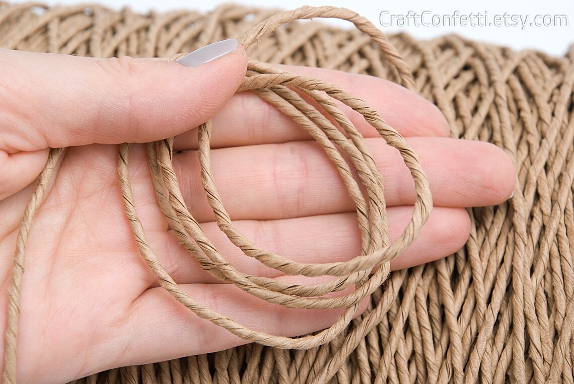 2mm Paper twisted cord Wired craft cord Garden twine Etsy