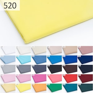 Lemon yellow jersey knit fabric Sold by half yard. Cotton fabric for clothing sewing Dress fabric / Tube 2*1 yds, weight 150 gsm / 520