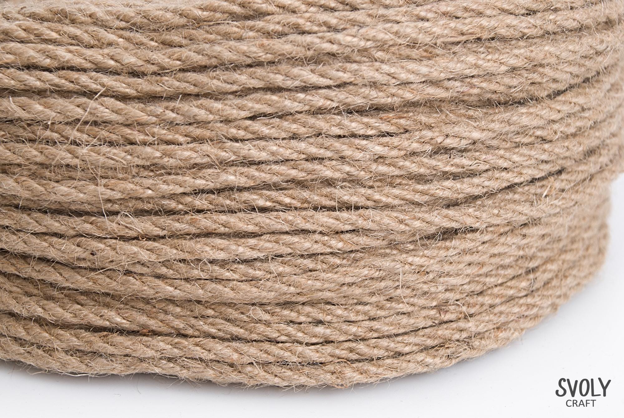 Natural Jute Twine, 4 mm, 10 Yards
