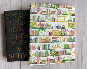 BOOKS, Home Library BOOKSHELF, Plants, Picture Book Sleeve, Book Protector, Book Pouch, E-Reader Sleeve, Tablet Sleeve, Book Lover Gift
