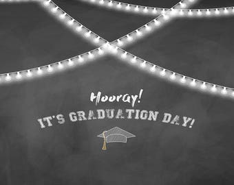 Hooray Graduate Printed Backdrop (GRD-VS-008)