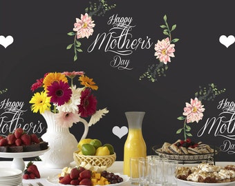 Mother's Day Table Backdrop (HDY-VS-055)