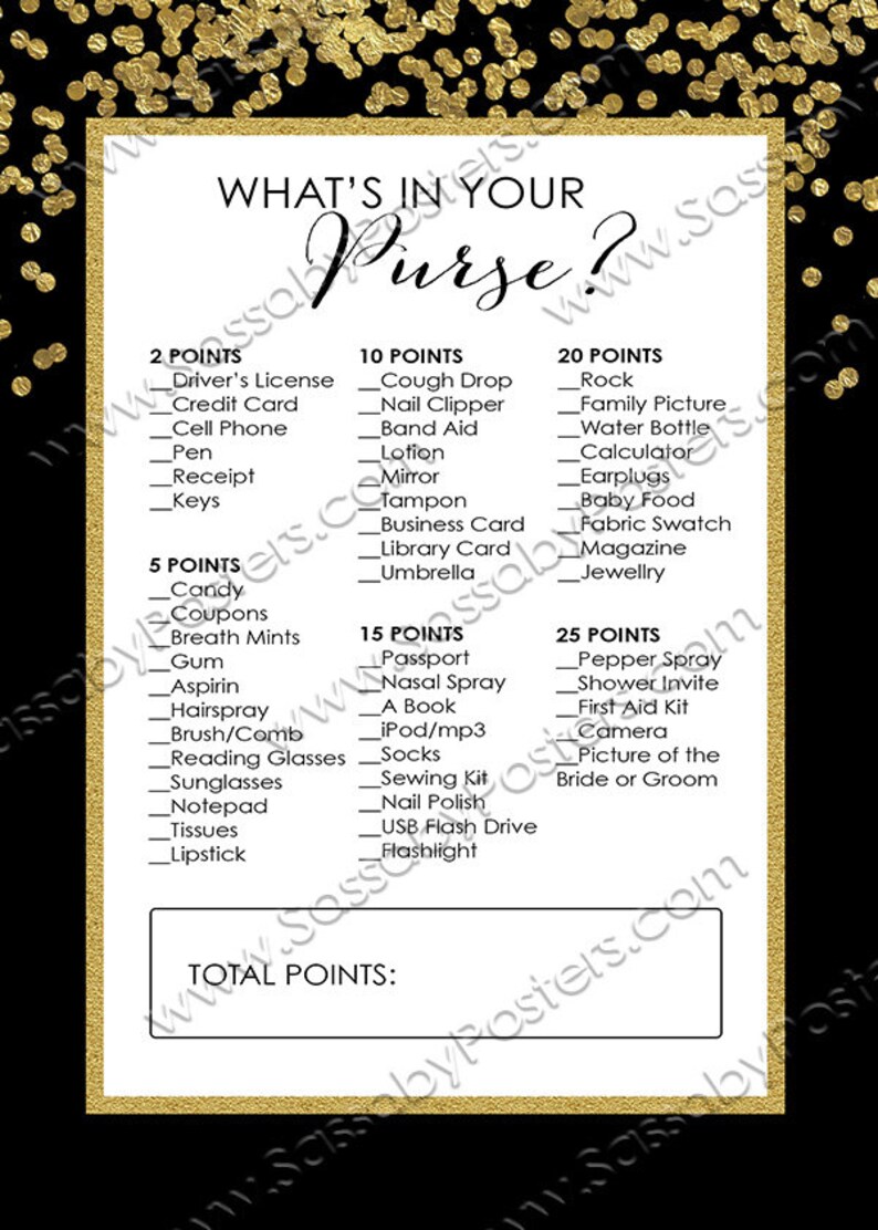 Bridal Shower Games Pack INSTANT DOWNLOAD Printable Gold Etsy