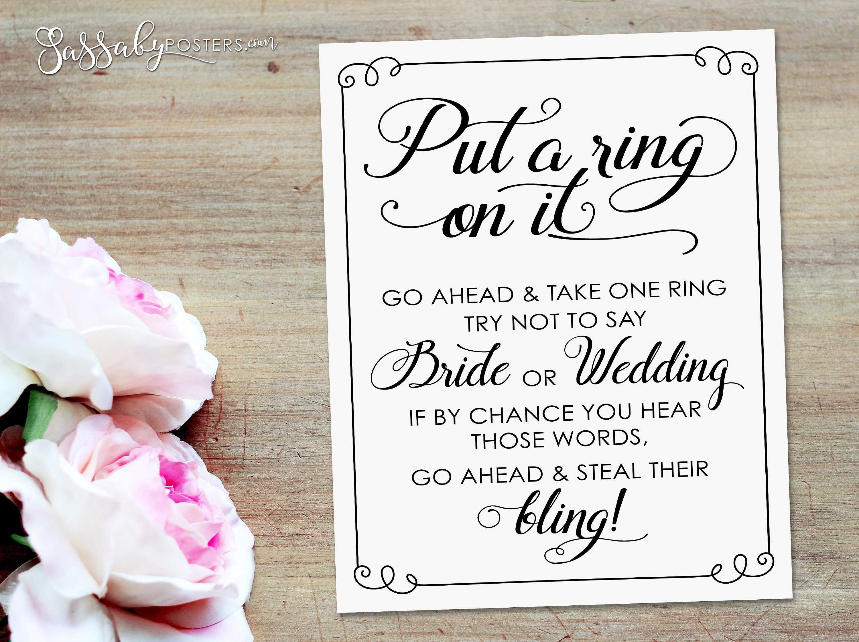 Put A Ring On It Game Silver Lavender Bridal Shower Games Printable