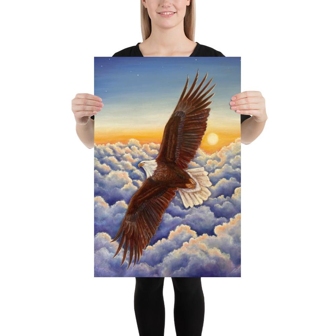 The Soaring Eagle: Intuitive Fine Art Poster| by Annalisa Moses - Etsy