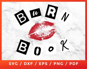Burn Book Svg Etsy