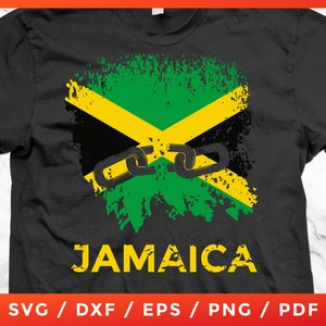Jamaica Flag SVG, Jamaica Independence day August 6th, Proud Jamaican, Distressed Jamaica for Cricut Silhouette Cameo Cut Files Vinyl