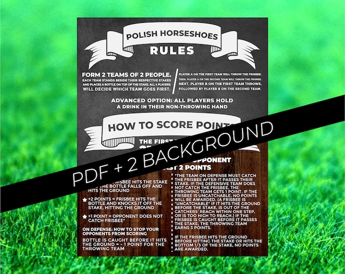 Horseshoe Sign PRINTABLE File Chalkboard Styel, Just Download and Print ...