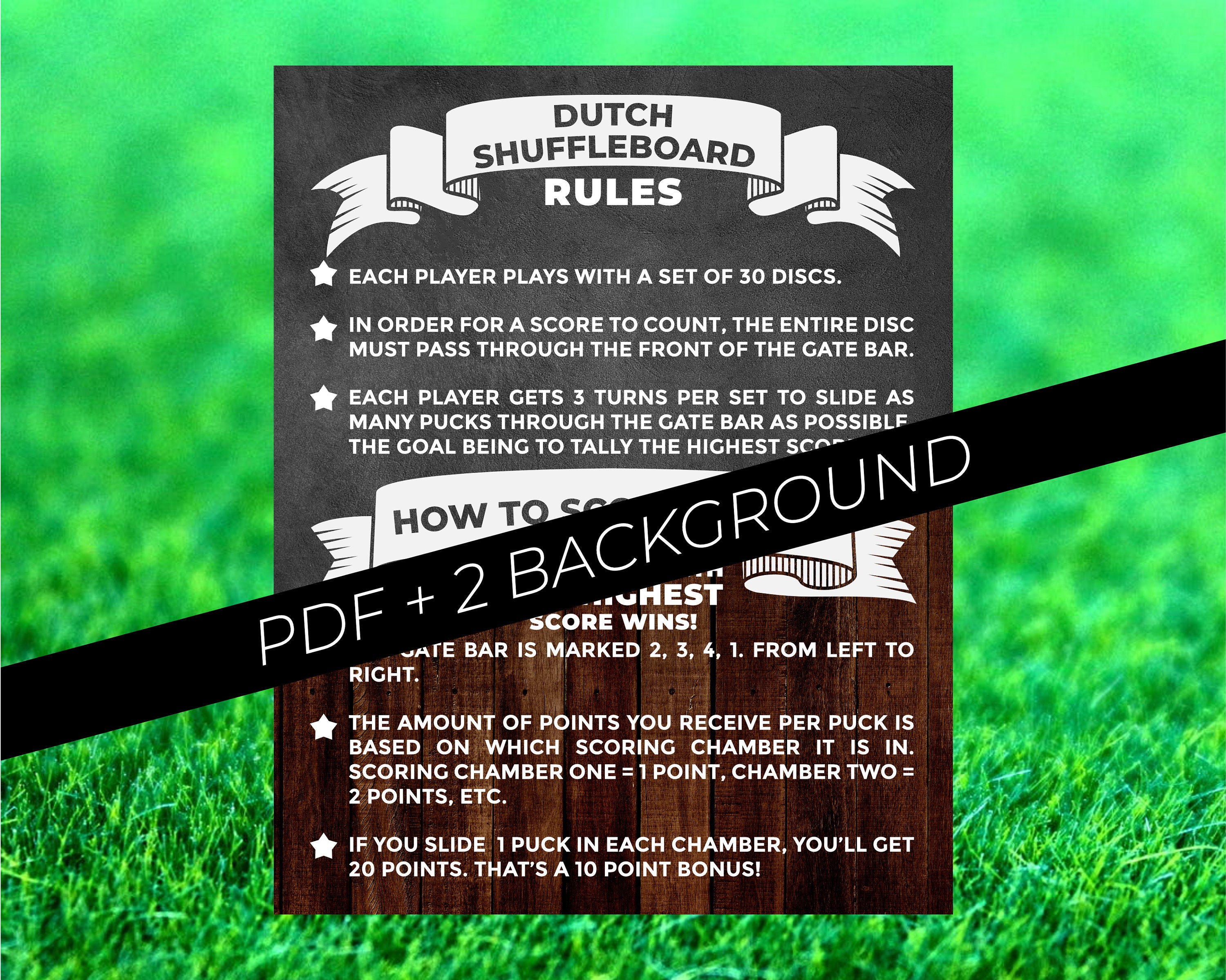 Dutch Shuffleboard Poster Dutch Shuffleboard Rules Sjoelen Etsy