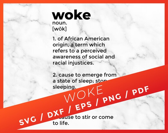 Download Woke Dictionary Definition Blm Svg For Cricut Silhouette Etsy SVG, PNG, EPS, DXF File