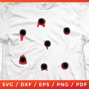 Bullet Holes SVG, Black Jacob, 7 Bullet Holes Shot, Black Lives Matter, I Am Fine Bloody Bullet Holes, PNG PDF Cricut Silhouette Cut Files