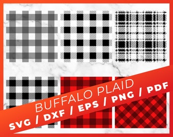 Buffalo Plaid SVG Bundle, plaid SVG, Buffalo Plaid SVG, nahtlose Muster geschnitten Dateien für Cricut Silhouette, Cameo geschnitten Scan, Bauernhaus geschnitten Datei