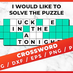 Word Game SVG, Crossword SVG, Fortune Wheel Game svg, I Would Like To Solve Puzzle svg for Cricut Design Space Silhouette Vinyl Cutter File