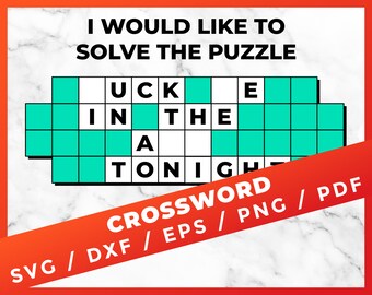 Word Game SVG, Crossword SVG, Fortune Wheel Game svg, I Would Like To Solve Puzzle svg for Cricut Design Space Silhouette Vinyl Cutter File