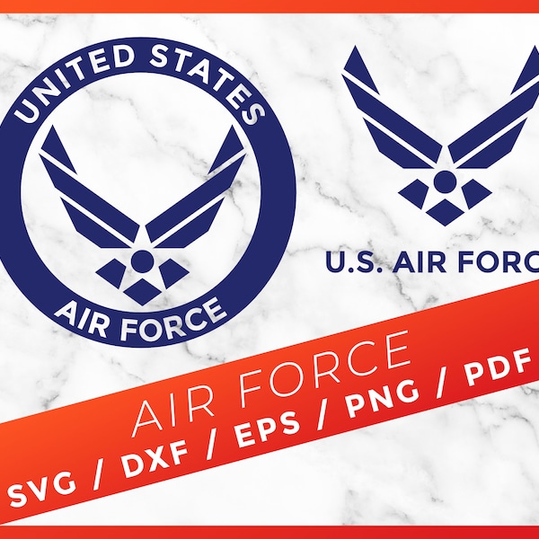 U.S. Air Force SVG Files, United States U.S. Air Force SVG, Air Force Logo cut file  for Cricut Design Space Silhouette Vinyl Cutter File