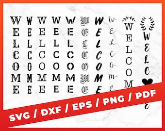 18 Porch Sign SVG Bundle, Welcome Porch Sign SVG, Porch svg, Tall Cut File, Home Saying, Vertical Wood Sign, Farm Sign, Silhouette Cricut