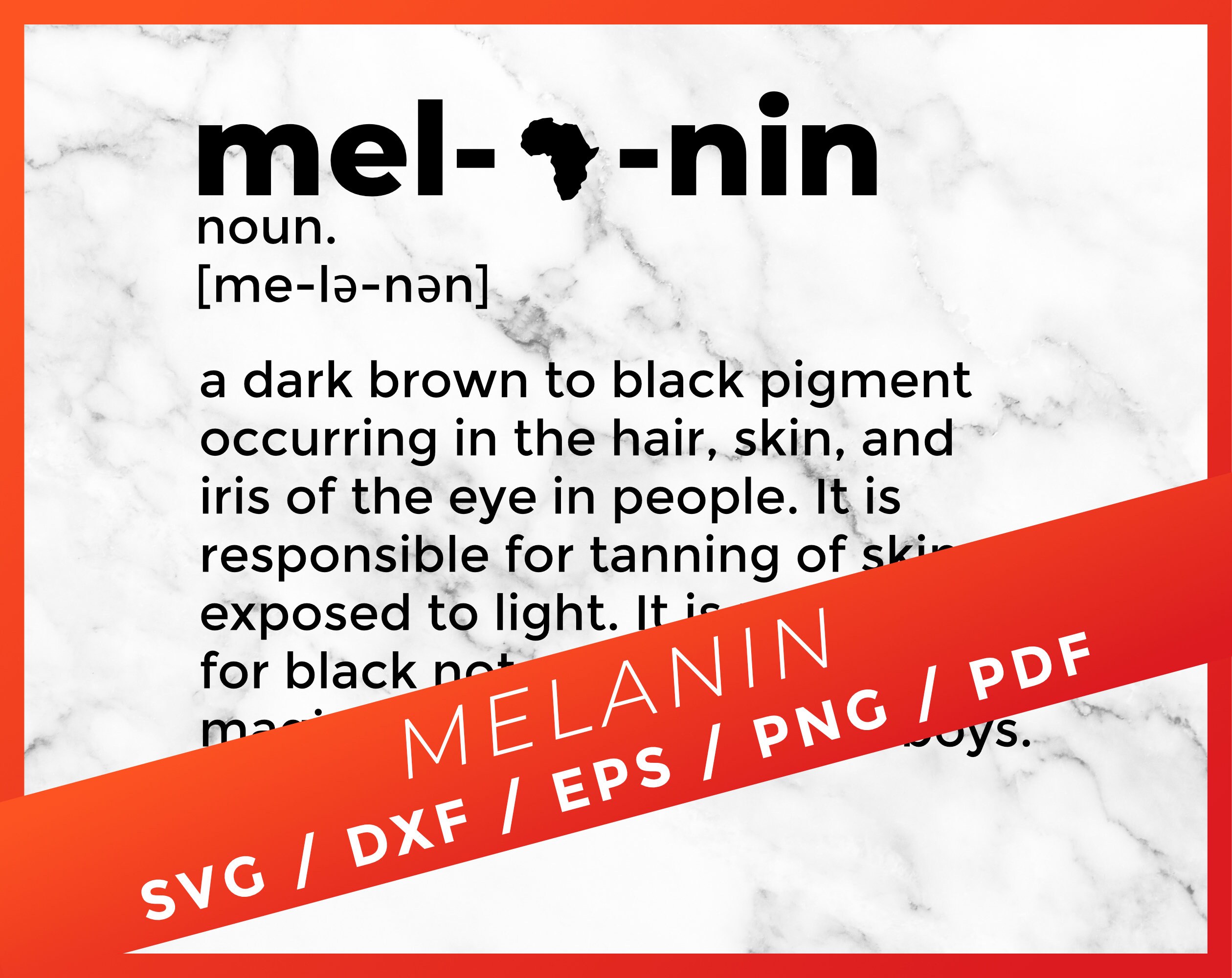 Melanin Definition SVG Melanin Dictionary Svg Black Pride - Etsy