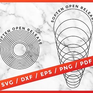 Cervicale dilatatie Cervix SVG, Doula Vroedvrouw SVG, Birth Worker, Verzachten Open Release, voor Cricut Silhouet Cameo Cut Files Vinyl Clip Art Png